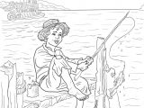 Coloriage tom Sawyer tom Sawyer is Fishing In the Mississippi Coloring Page