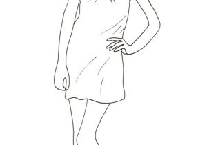 Coloriage top Model Gratuit Dessin De Robe