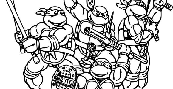 Coloriage tortue Ninja A Imprimer Coloriage Les tortues Ninja à Imprimer Et Colorier