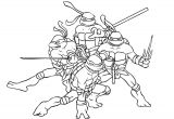 Coloriage tortue Ninja Leonardo Coloriage tortue Ninja