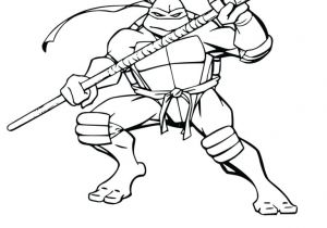 Coloriage tortue Ninja Leonardo tortue Ninja Coloriage tortues Ninjas Raphael Donatello A Colorier