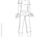 Coloriage totally Spies A Faire Sur L ordinateur Coloriages Alex En Maillot De Bain Fr Hellokids