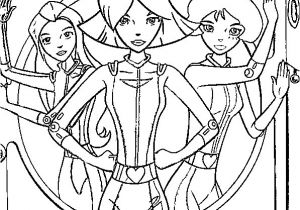 Coloriage totally Spies A Faire Sur L ordinateur Coloriages totally Spies