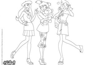 Coloriage totally Spies Alex Coloriage totally Spies Sam Alex Et Clover A Halloween