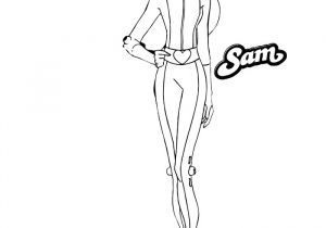 Coloriage totally Spies Sam Coloriage totally Spies Sam Momes