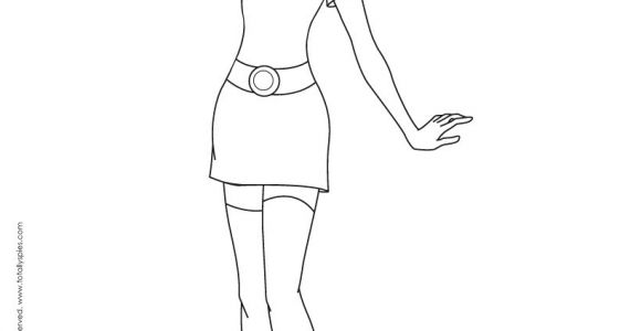 Coloriage totally Spies Sam Coloriages Sam Fashion 1 Fr Hellokids