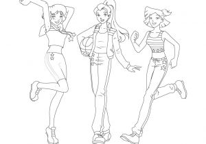 Coloriage totally Spies Sam Sam Alex Et Clover Fashion 5 Est Un Coloriage Des totally