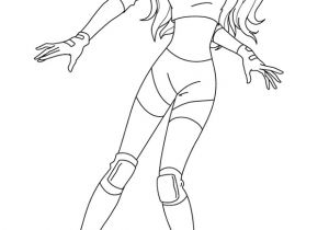 Coloriage totally Spies Sam Sam Fait Du Rollier Est Un Coloriage Des totally Spies