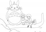 Coloriage totoro En Ligne Coloriage totoro Et Ses Amis Sans Dépasser