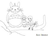 Coloriage totoro En Ligne Coloriage totoro Et Ses Amis Sans Dépasser