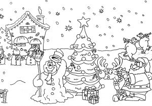 Coloriage tous En Scene Coloriage Noel 112 Dessins   Imprimer Et   Colorier Page 8