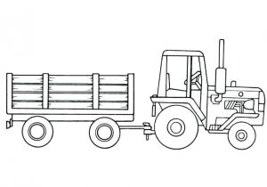 Coloriage Tracteur Avec Remorque Coloriage Tracteur Et Remorque