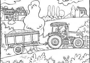 Coloriage Tracteur Avec Remorque Sur La Route Kleurprenten Kiddicoloriage