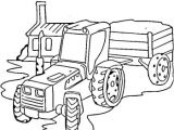 Coloriage Tracteur Et Remorque Coloriage  Dessiner Tracteur Fendt