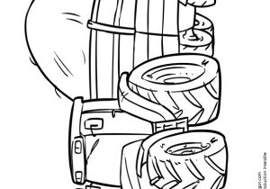Coloriage Tracteur Et Remorque Coloriage D Un Tracteur Transportant Un Chargement De Paille