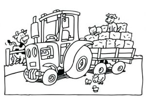 Coloriage Tracteur Et Remorque Coloriage De Tracteur A Imprimer Coloriage Tracteur A Imprimer