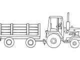 Coloriage Tracteur Et Remorque Coloriage Tracteur Avec Remorque Pneumatiquesinfo Coloriage Tracteur