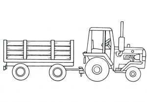 Coloriage Tracteur Et Remorque Coloriage Tracteur Avec Remorque Pneumatiquesinfo Coloriage Tracteur
