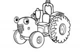 Coloriage Tracteur tom à Imprimer Gratuit Dessins Gratuits   Colorier Coloriage Remorque   Imprimer