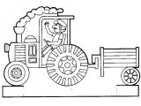 Coloriage Tracteur tom Et Ses Amis Coloriage Tracteur Avec Remorque A Imprimer Gratuit