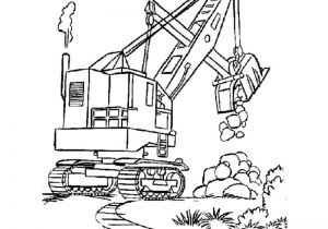 Coloriage Tractopelle A Imprimer Gratuit Coloriage Chantier Et Construction