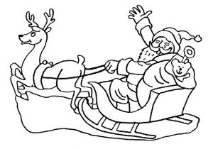 Coloriage Traineau Du Père Noel Coloriage Traineau Du Pere Noel A Imprimer Coloriage De