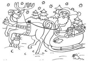 Coloriage Traineau Du Père Noel Coloriage204 Coloriage Traineau Du Pere Noel A Imprimer