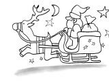 Coloriage Traineau Du Père Noel Coloriages De Noël Traineau Père Noël Noel Tête à Modeler