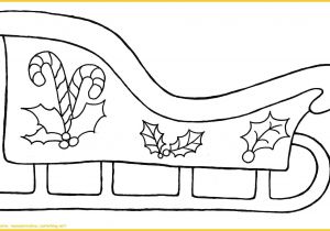Coloriage Traineau Du Père Noel Traineau Du Père Noël à Colorier