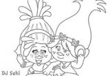 Coloriage Trolls Poppy Et Branche Coloriage Les Trolls Princesse Poppy Coloring Page