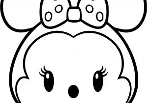 Coloriage Tsum Tsum Gratuit Coloriage Tsum Tsum Minnie à Imprimer