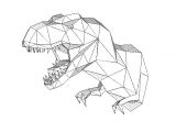 Coloriage Tyrannosaure Rex Imprimer T Rex Wall Hanging Free Papercraft Download
