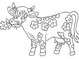 Coloriage Vache à Imprimer Gratuit Coloriage La Vache Fleuri Dessin Gratuit à Imprimer
