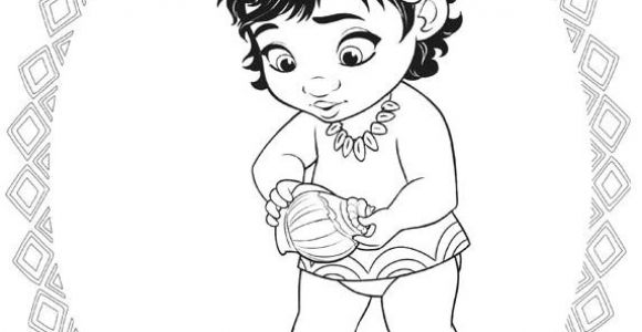 Coloriage Vaiana Bebe A Imprimer Coloriage Vaiana Waialiki Bebe Jecolorie