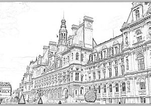 Coloriage Ville De Paris Coloriage Mairie De Paris à Imprimer Pour Les Enfants