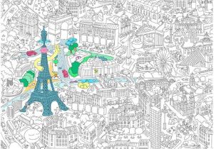 Coloriage Ville De Paris Coloriage Xxl Ville De Paris France 2 Dessin