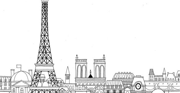 Coloriage Ville De Paris Dessins Et Coloriages 5 Coloriages De Paris En Ligne à