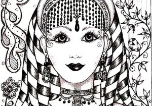 Coloriage Visage Femme Best 25 India & Bollywood Coloring Pages Images On Pinterest