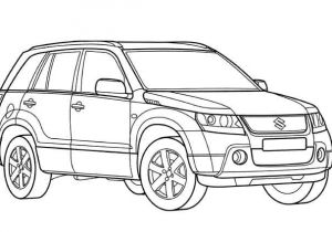 Coloriage Voiture 4×4 4×4 Transport – Coloriages   Imprimer