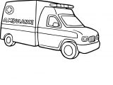 Coloriage Voiture Ambulance Coloriage Camion Ambulance   Imprimer