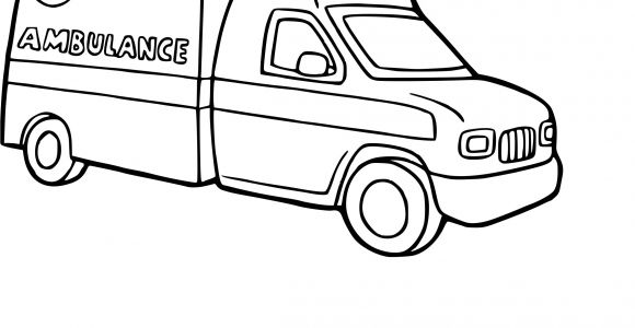 Coloriage Voiture Ambulance Coloriage Camion Ambulance   Imprimer