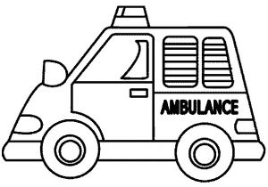 Coloriage Voiture Ambulance Coloriage Voiture Ambulance