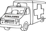 Coloriage Voiture Ambulance Dessins Et Coloriages Coloriage Moyen format   Imprimer Une