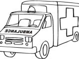 Coloriage Voiture Ambulance Dessins Et Coloriages Coloriage Moyen format   Imprimer Une