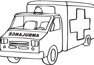 Coloriage Voiture Ambulance Dessins Et Coloriages Coloriage Moyen format   Imprimer Une