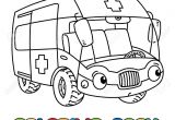Coloriage Voiture Ambulance Livre De Coloriage Voiture Ambulance Pour Les Enfants Petit