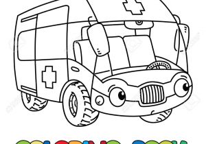 Coloriage Voiture Ambulance Livre De Coloriage Voiture Ambulance Pour Les Enfants Petit