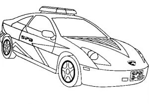 Coloriage Voiture De Police à Imprimer Coloriage De Voiture De Police Coloriages De Voitures   Imprimer