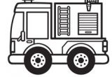 Coloriage Voiture Pour tout Petit Camion De Pompier   Colorier Coloring Pinterest