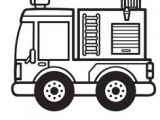 Coloriage Voiture Pour tout Petit Camion De Pompier   Colorier Coloring Pinterest